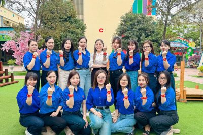 Tuổi trẻ Trường Mầm non Đông Thành hướng về kỷ niệm 95 năm thành lập Đoàn Thanh niên Cộng sản Hồ Chí Minh