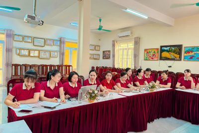 Trường Mầm non Đông Thành triển khai học tập, quán triệt Nghị quyết Hội nghị Trung ương 2 khóa XIV