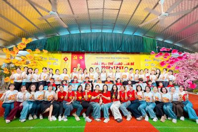 Rực rỡ “Ngày hội Thể dục Thể thao” chào mừng 30/4 tại Trường Mầm non Đông Thành