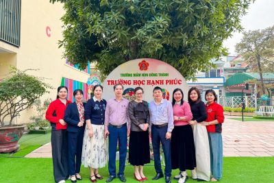 Trường Mầm non Đông Thành đón đoàn kiểm tra việc chấp hành các quy định của pháp luật về an toàn thực phẩm