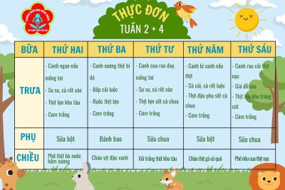 Thực đơn tuần 4 tháng 1 năm 2026